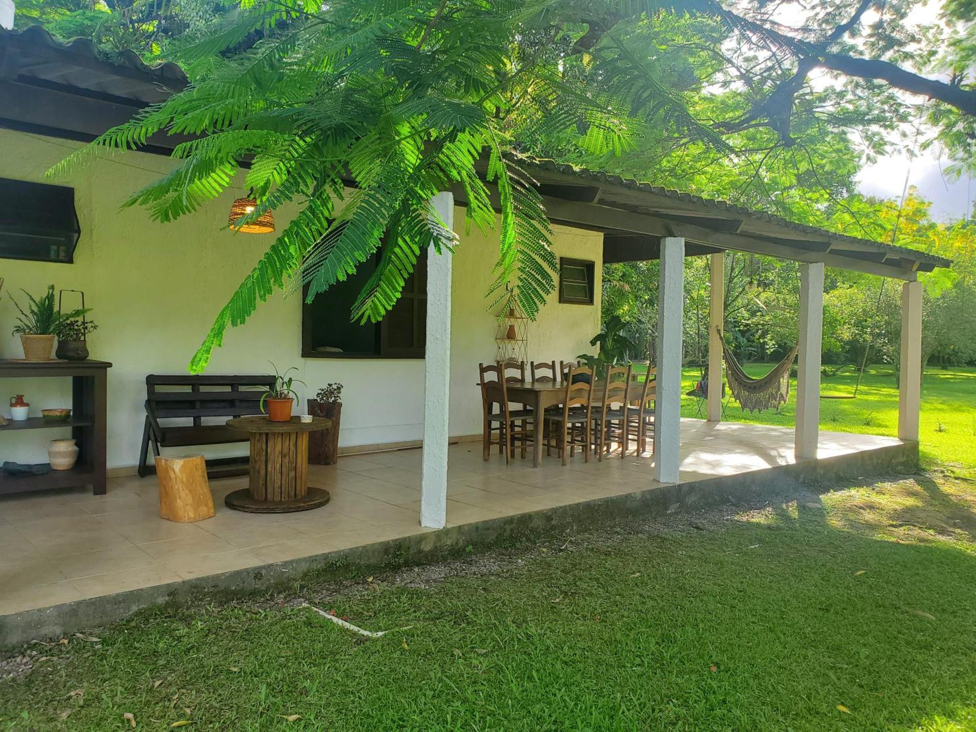 Ecoisa De Chacara - Casa De Vidro, Casa De Campo Морретис Экстерьер фото